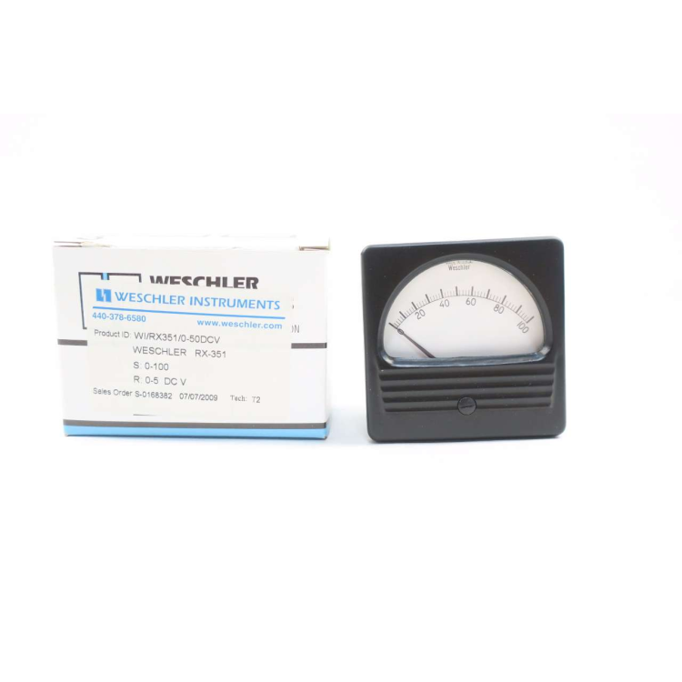 Weschler Instruments WI/RX351/0-50DCV Rx-351 Meter 0-100