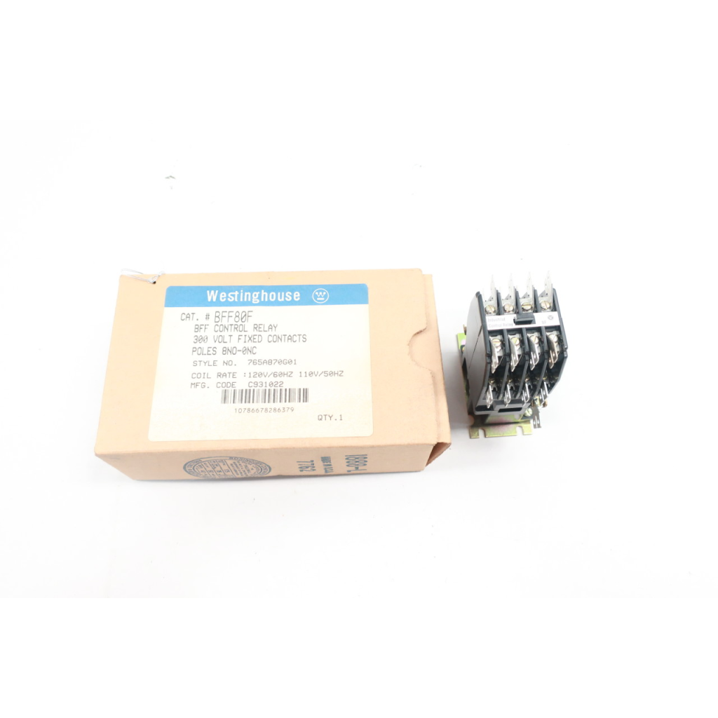 Westinghouse BFF80F Control Relay 120v-ac