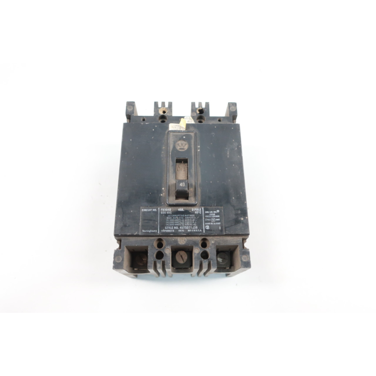 Westinghouse FB3100 Molded Case Circuit Breaker 3p 100a Amp 600v-ac