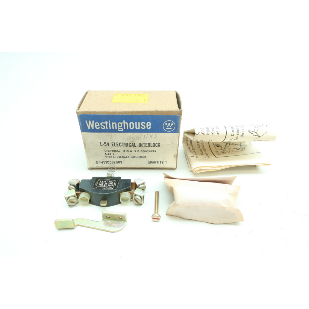 Westinghouse L-54 Electrical Interlock