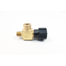 Whitey B-16DKM4-F4-A Brass Integral Bonnet Angle Pattern Valve 1/4in Npt