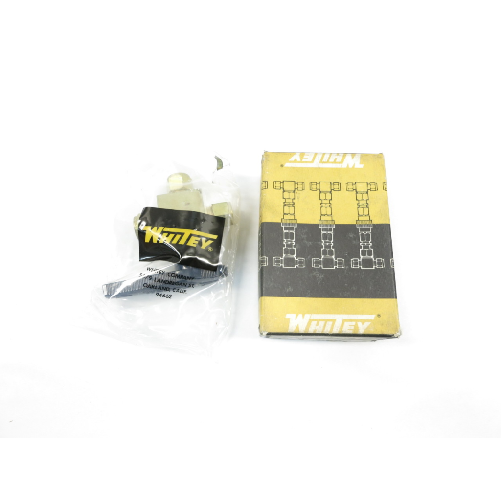 Whitey B-45XS8 3-way Brass 1/2in Ball Valve