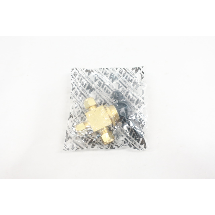 Whitey B-44XS6 3-way Manual Brass Ball Valve 3/8in
