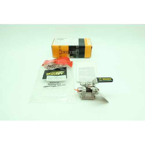 Whitey SS-62TSW6T-IDW1WS-20-W089109 Stainless Ball Valve 3/8in