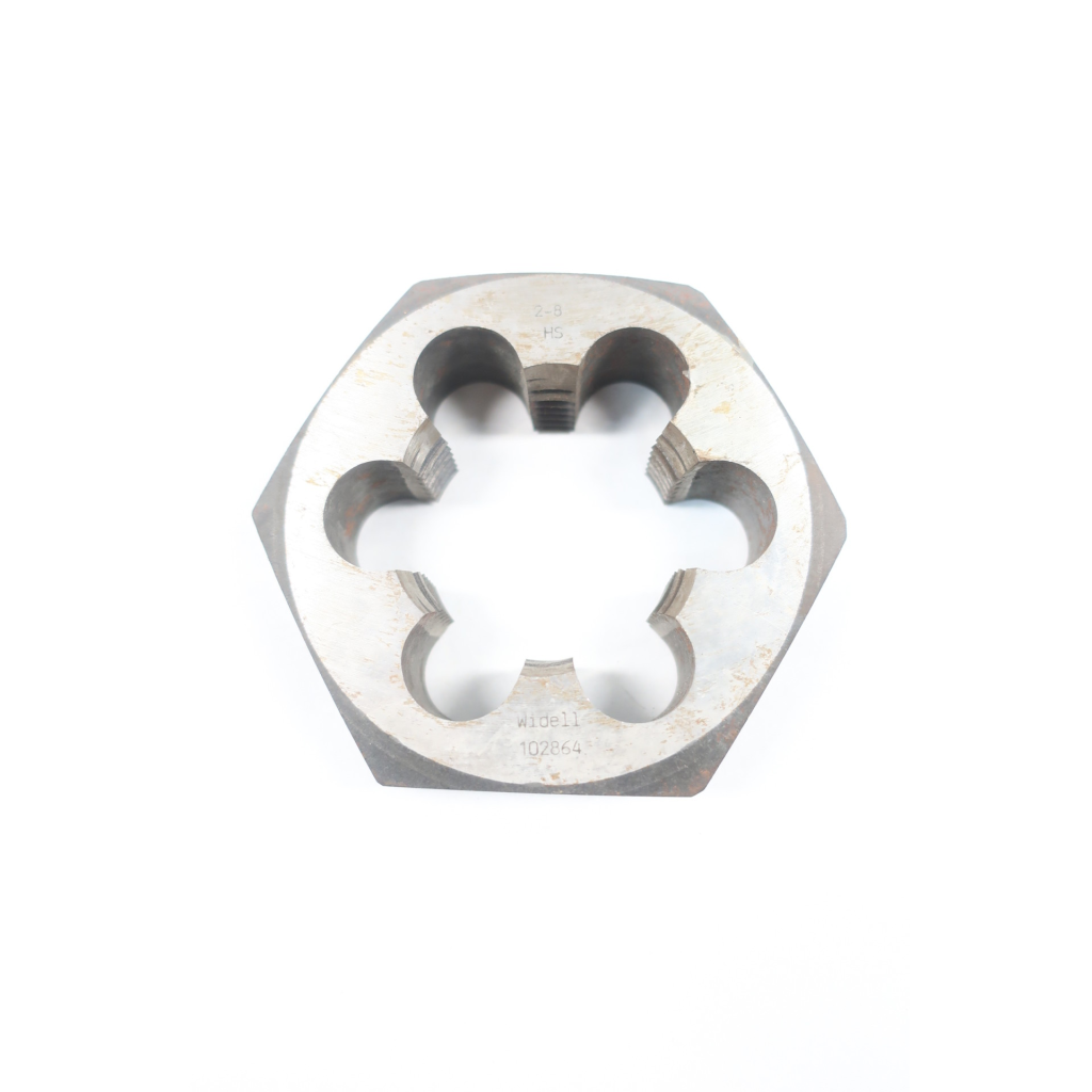Widell 102864 Hex Rethreading Die 2in-8