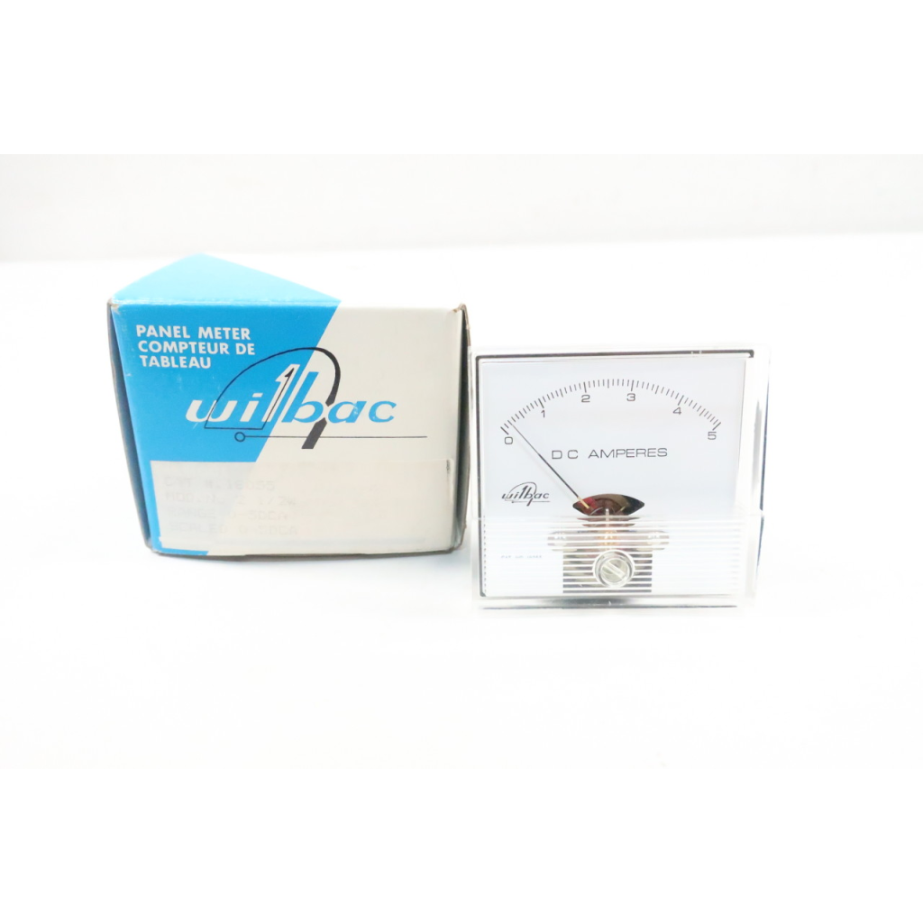 Wilbac 18055 0-5 Dc Amperes Panel Meter 2-1/2in