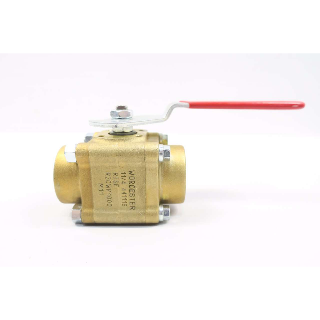 Worcester 11/4 441116 Flowserve 1-1/4in Npt Brass Ball Valve