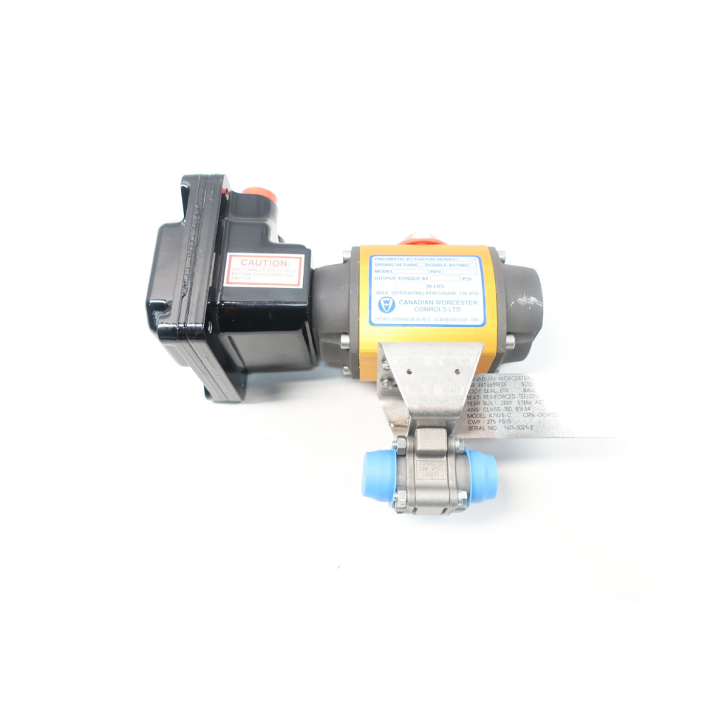 Worcester 44T669RESE Pneumatic Stainless Ball Valve 3/8in Npt 150