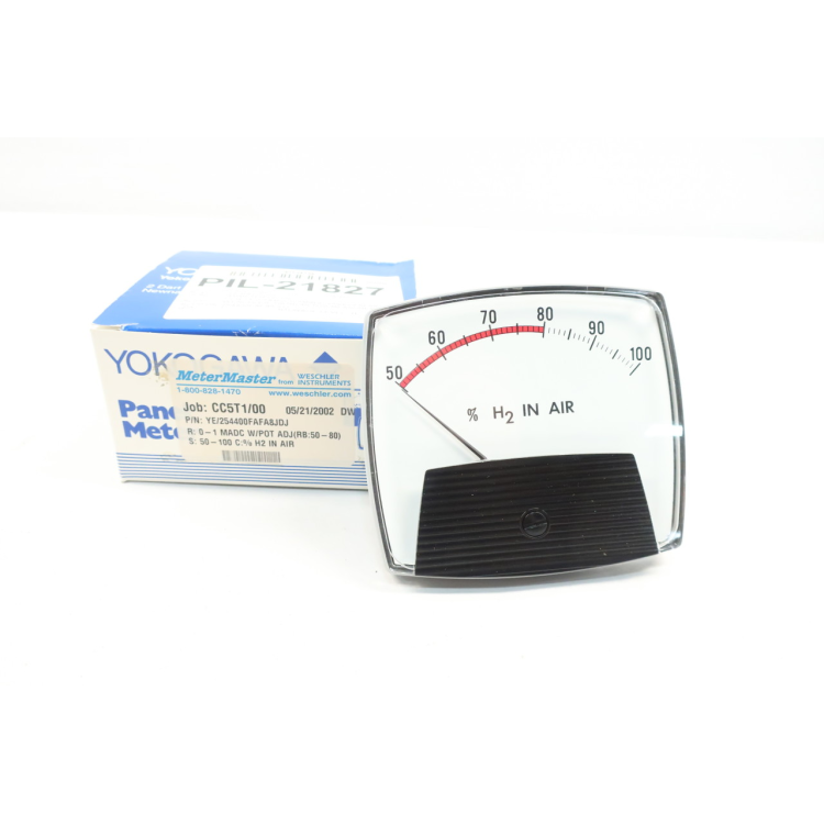 Yokogawa 254400FAFA8JDJ Panel Meter 50-100% H2 In Air