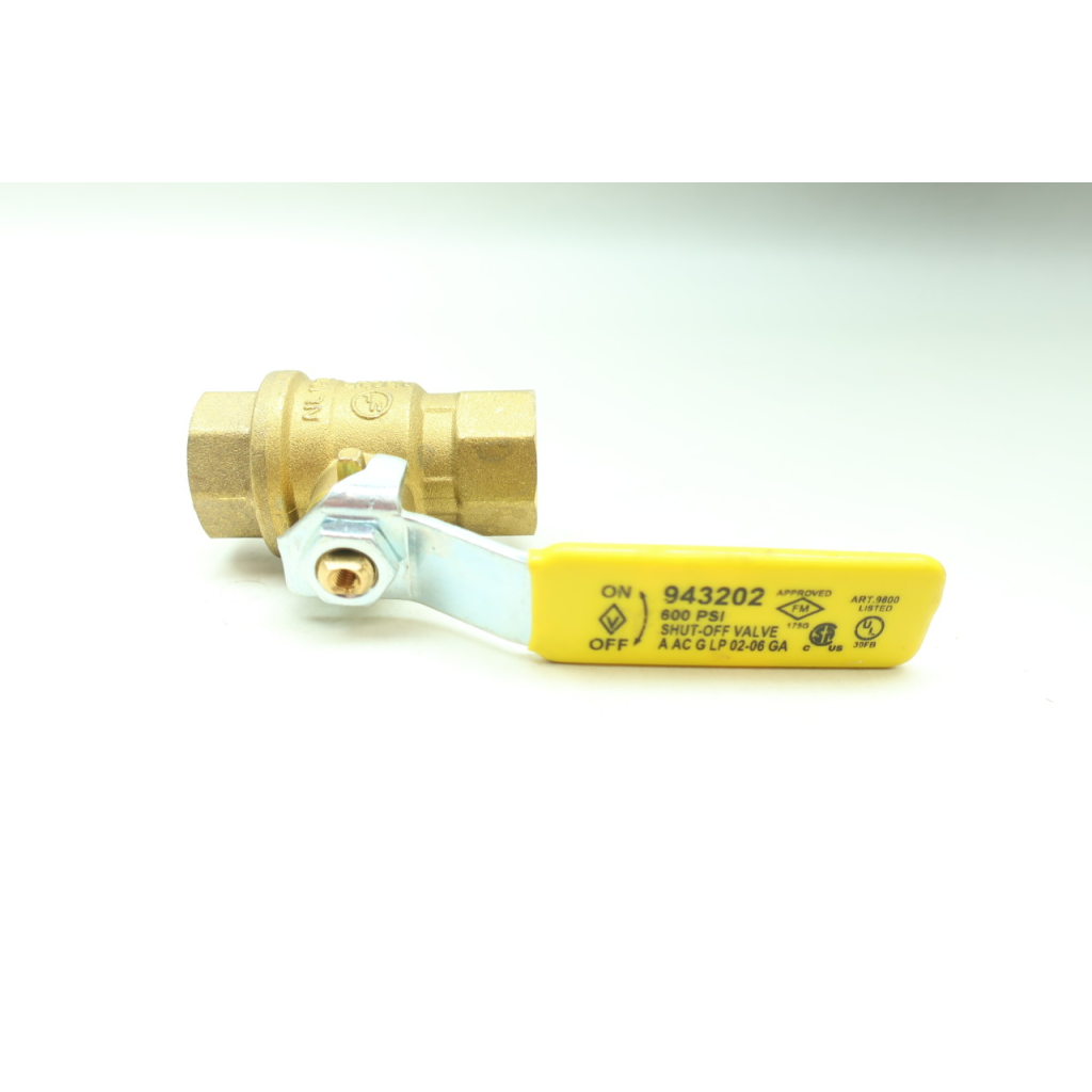 943202 Brass Ball Valve 1/2in Npt