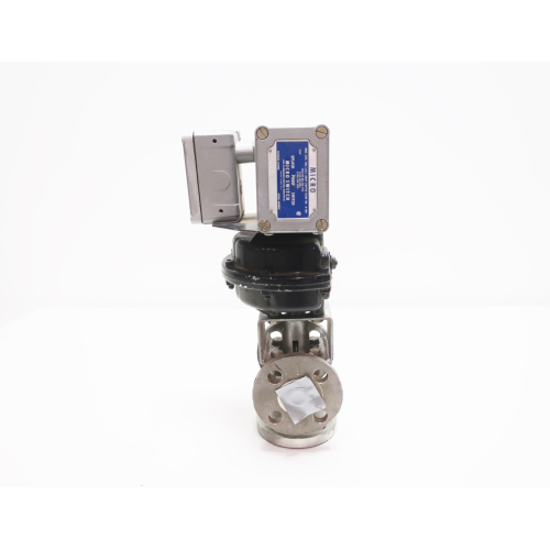 037ax 3-way Pneumatic 150 Stainless Flanged 3/4in Plug Valve