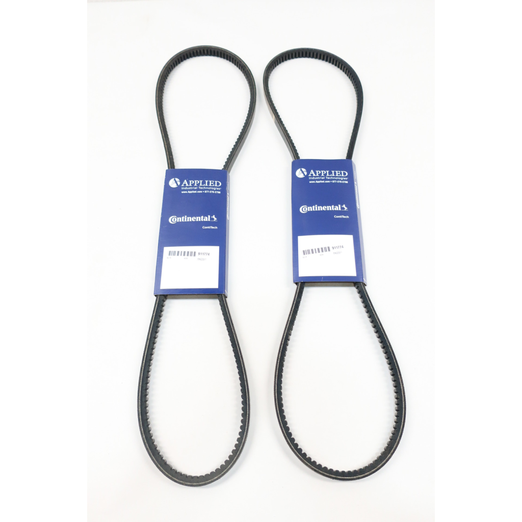 2x Continental 4L510 Contitech Notched V-belt 1/2in 51in