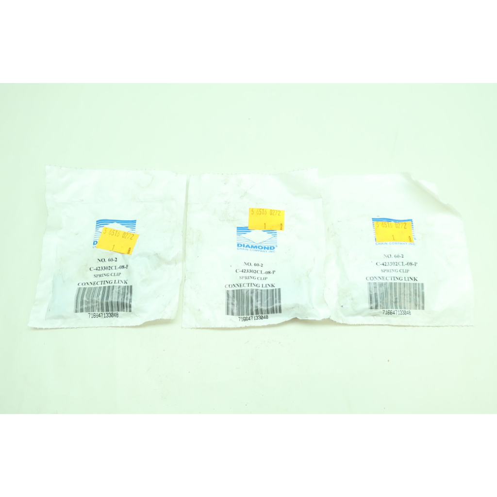 3x Diamond 60-2 C-423302CL-08-P Connecting Link